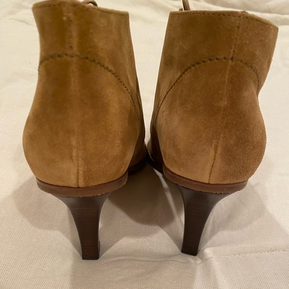 New Coach tan suede booties size 10 made in Italy - Picture 8 of 14